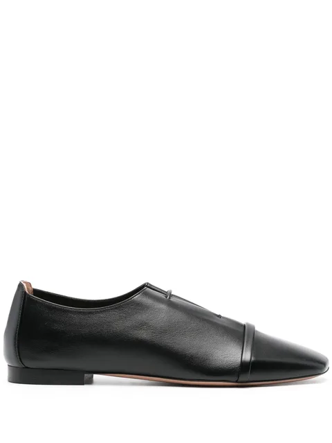 Jean leather oxford shoes