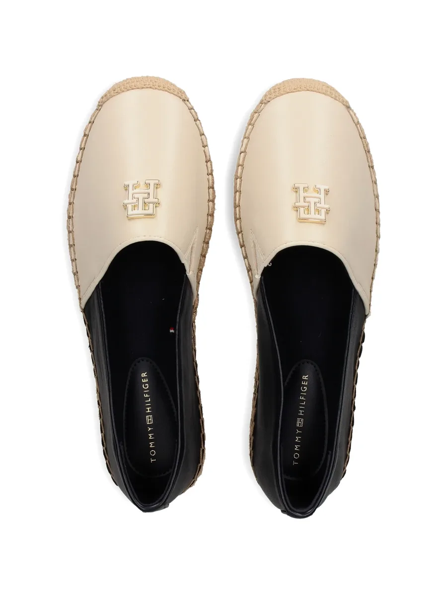 logo-detail leather espadrilles 8