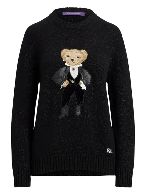 свитер Bear с эффектом металлик
