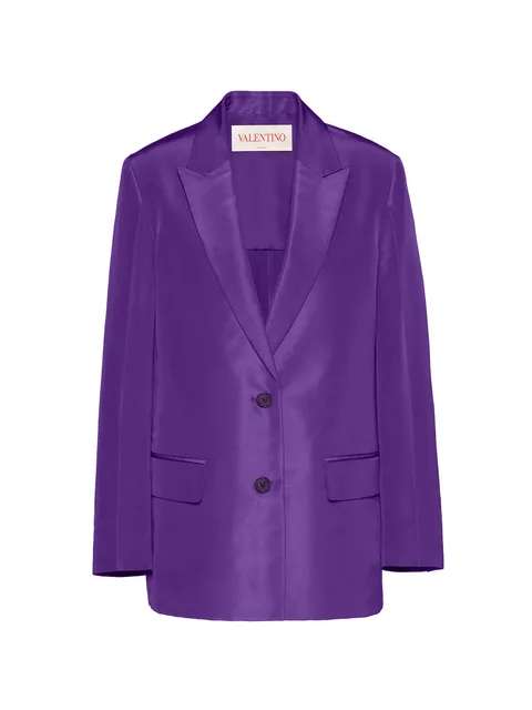 purple satin jacket