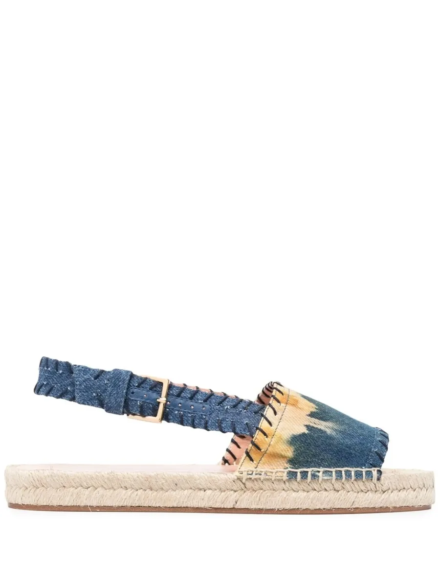 open-toe denim espadrilles 2