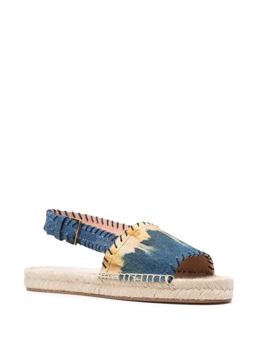 open-toe denim espadrilles 3