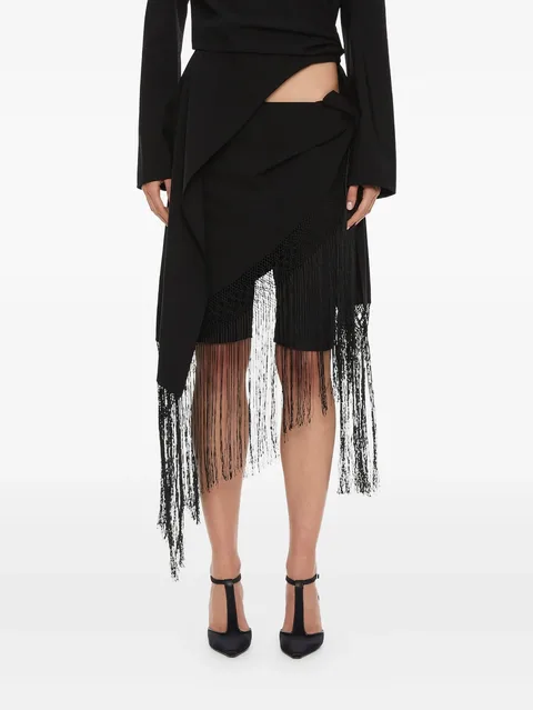 unravel macramé wrap shorts