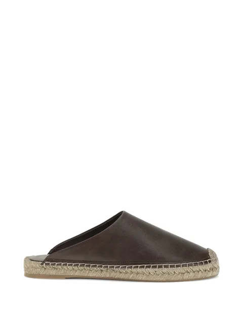 leather jute espadrilles