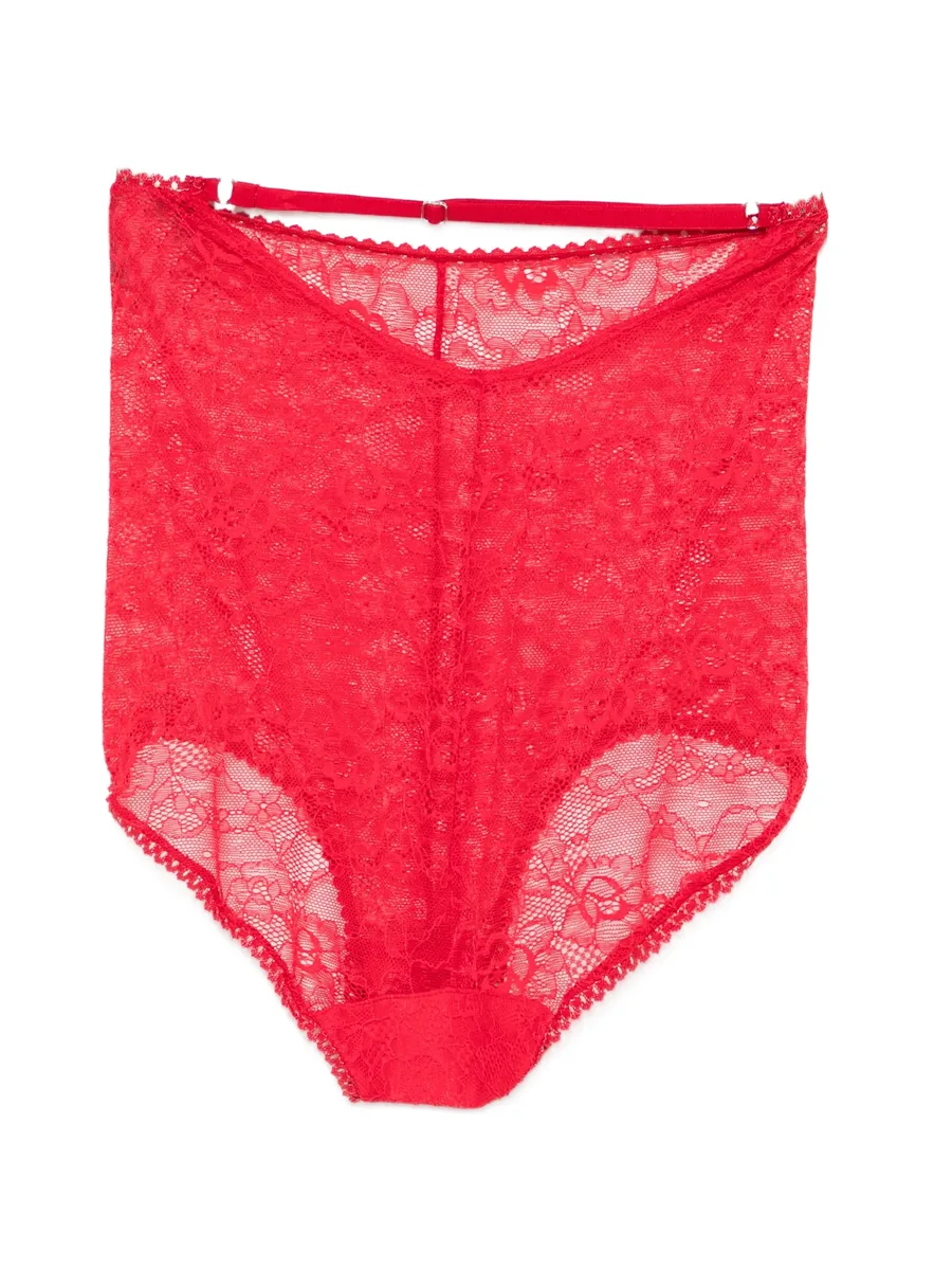 x Lia Aram floral-lace shorts 4