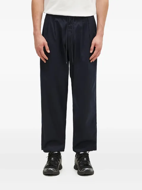 pleated drawstring trousers