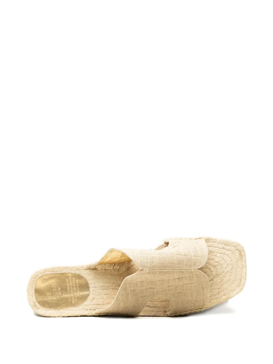 cut-out flat espadrilles 7