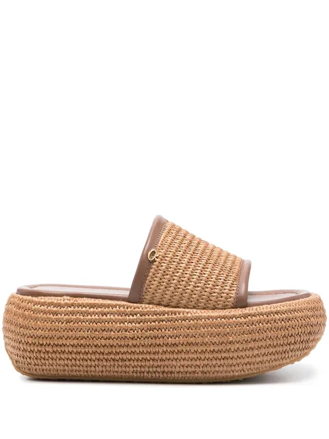 60mm woven raffia espadrilles