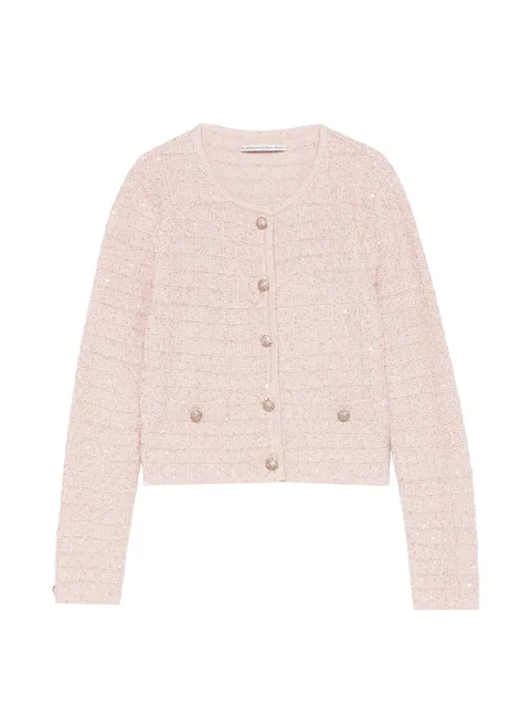 button embellished knitwear