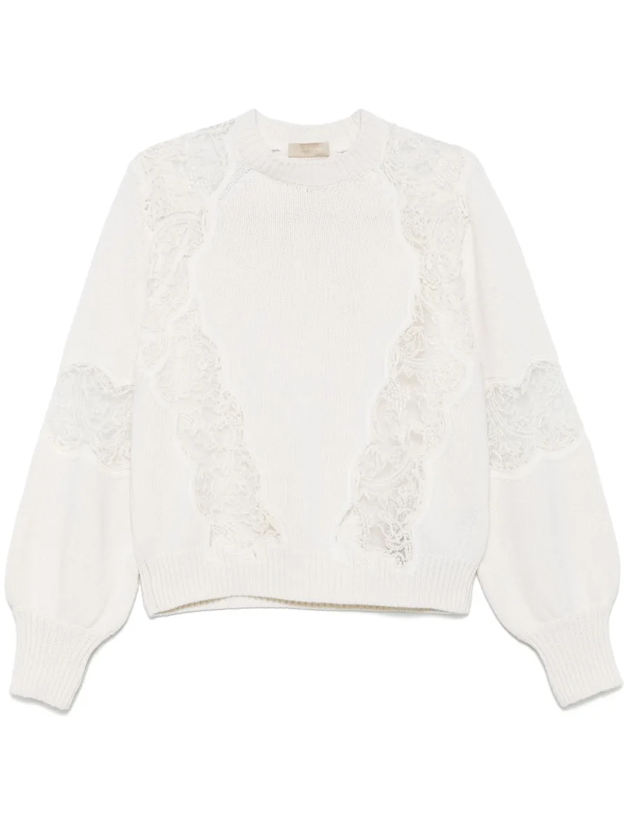 lace-inserts sweater 2