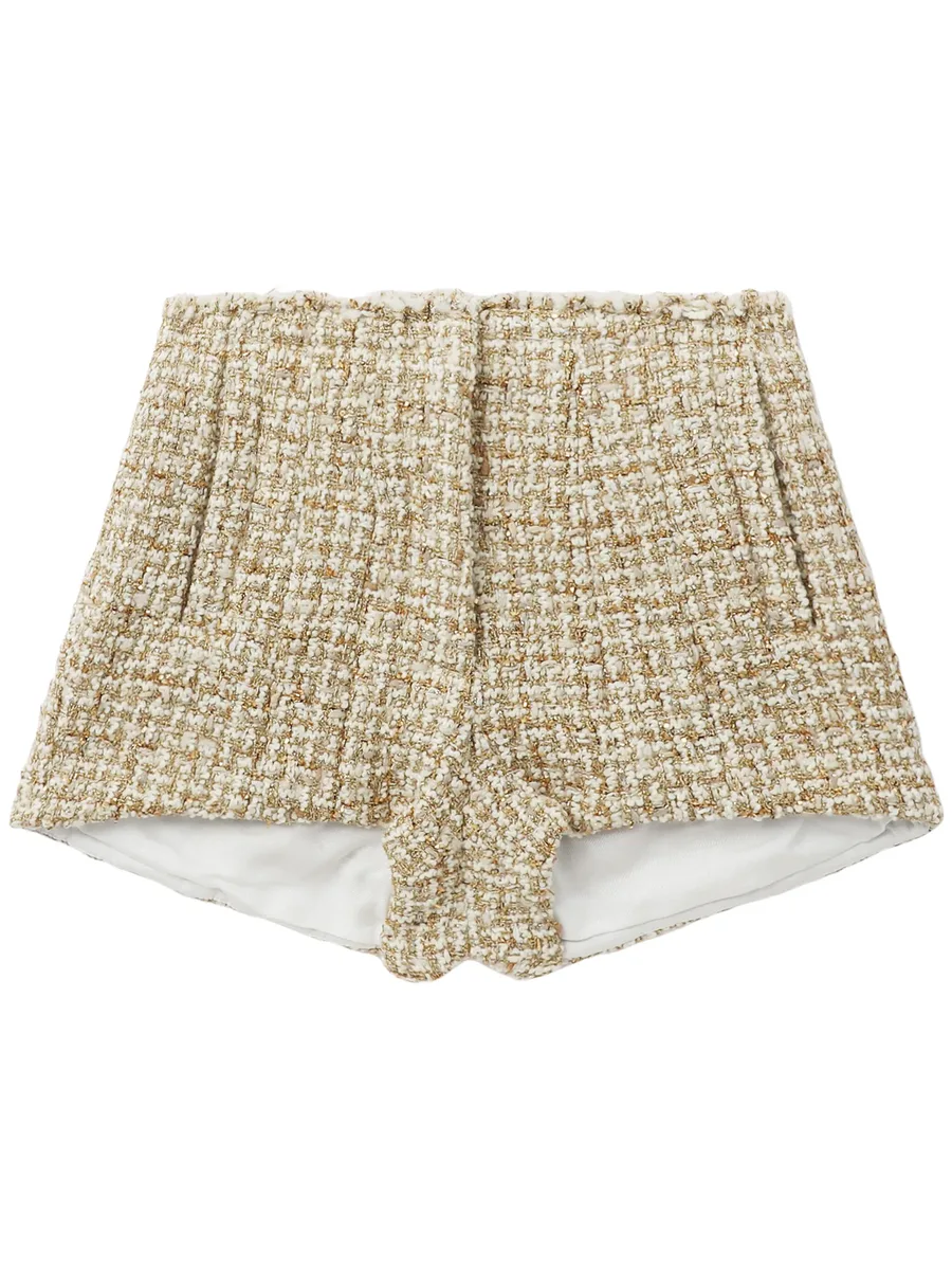 tweed shorts 1