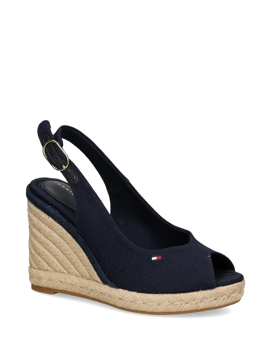 logo-embroidered wedge espadrilles 4