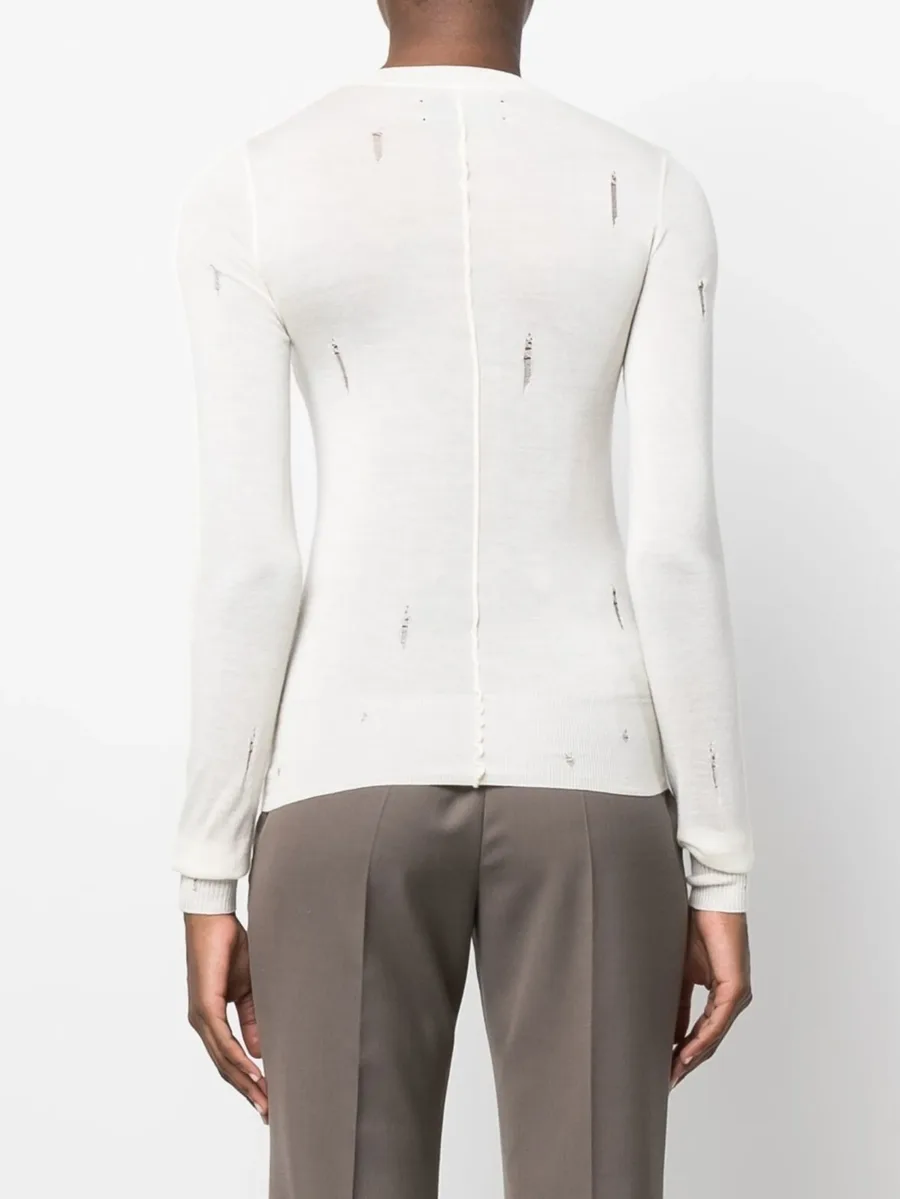 distressed cashmere jumper 8