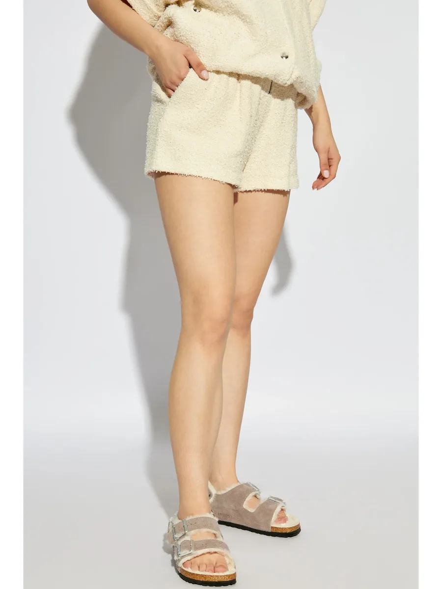 bouclé zip-up shorts 5