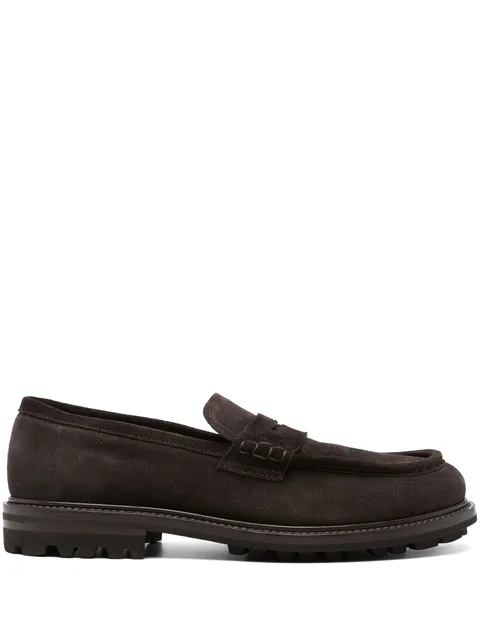 suede loafers