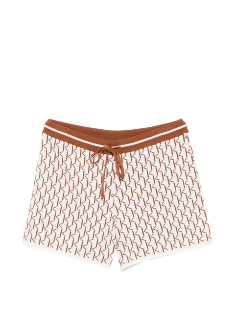 monogram-pattern knit shorts