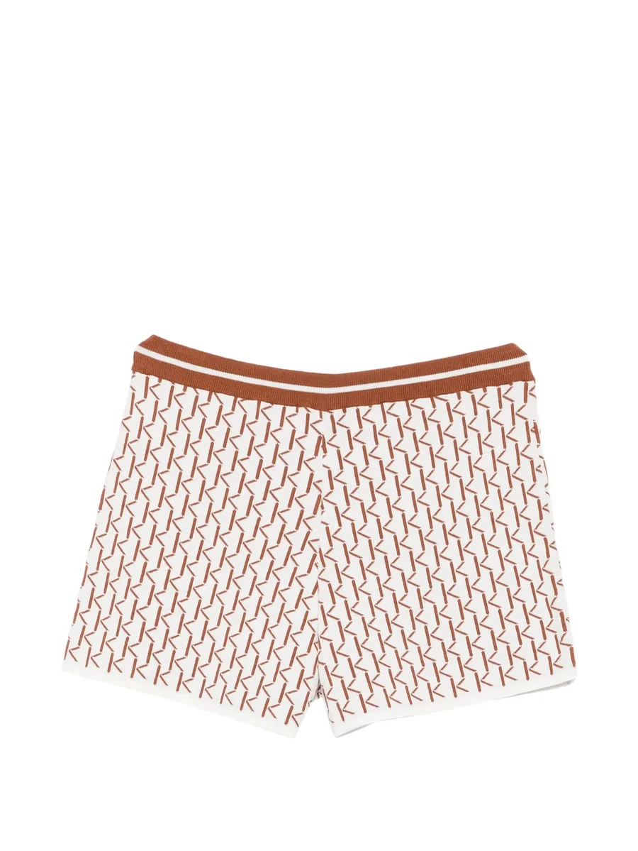 monogram-pattern knit shorts 4