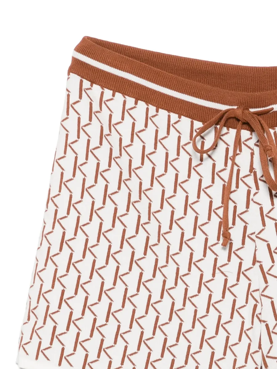 monogram-pattern knit shorts 6