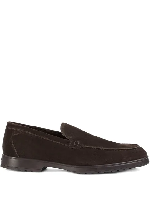 slip-on suede loafers