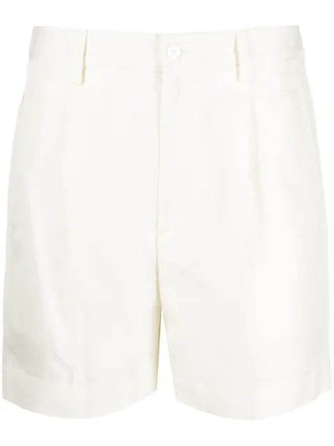 high-rise gathered shorts