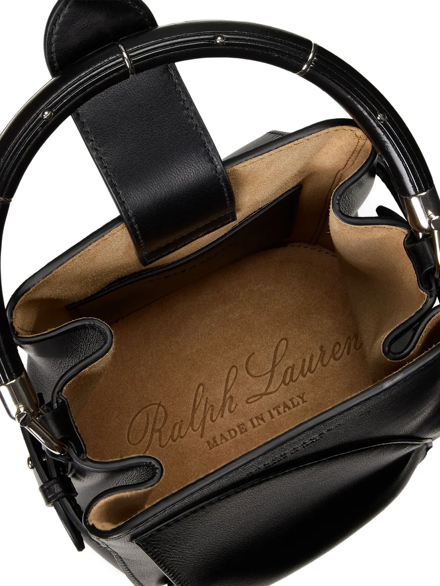 pleated leather bucket bag 9