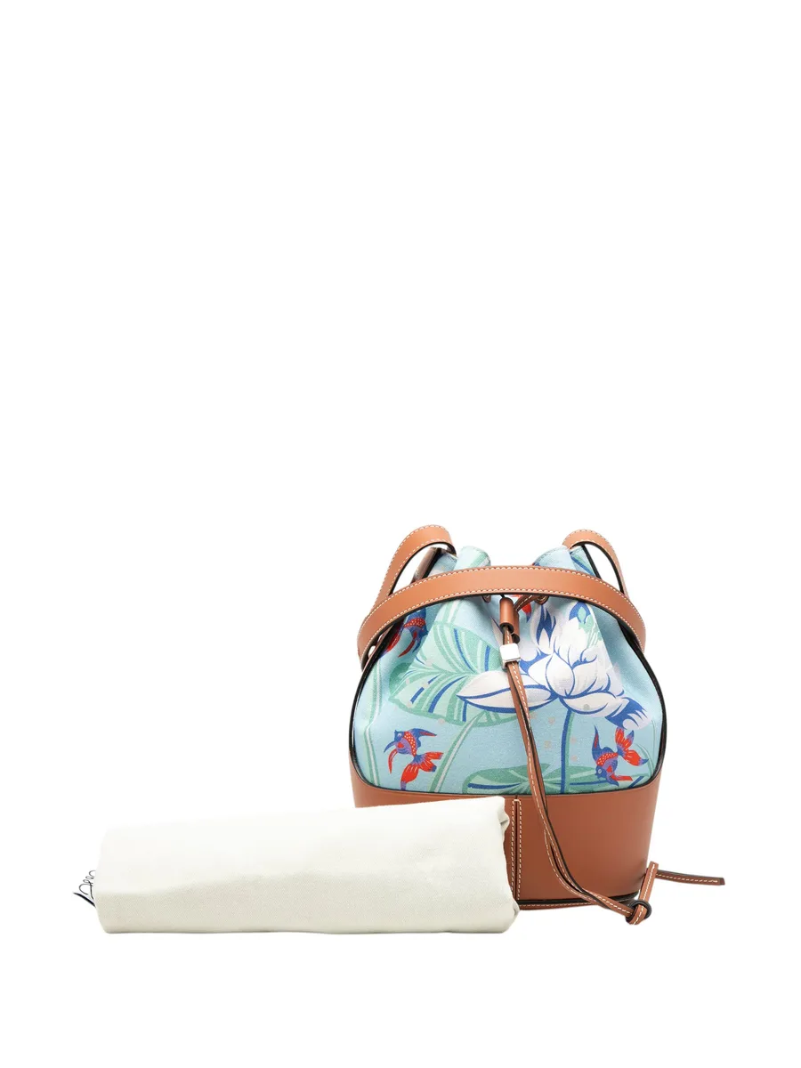2020 Paulas Ibiza Small Canvas Balloon bucket bag 14