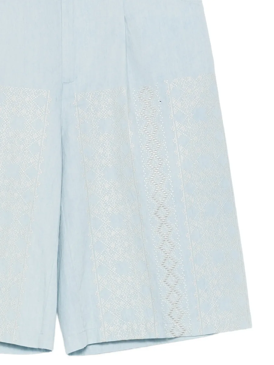 Zelda embroidered cotton shorts 6