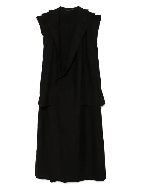 twisted gabardine coat