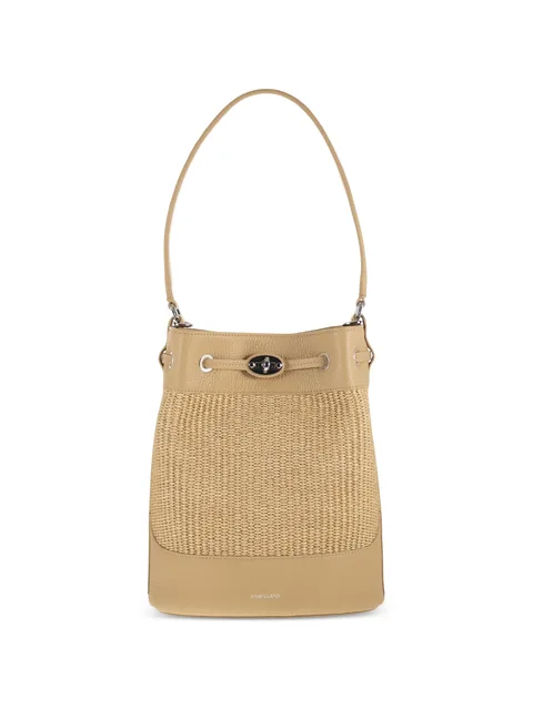 small Monda woven-design bucket bag