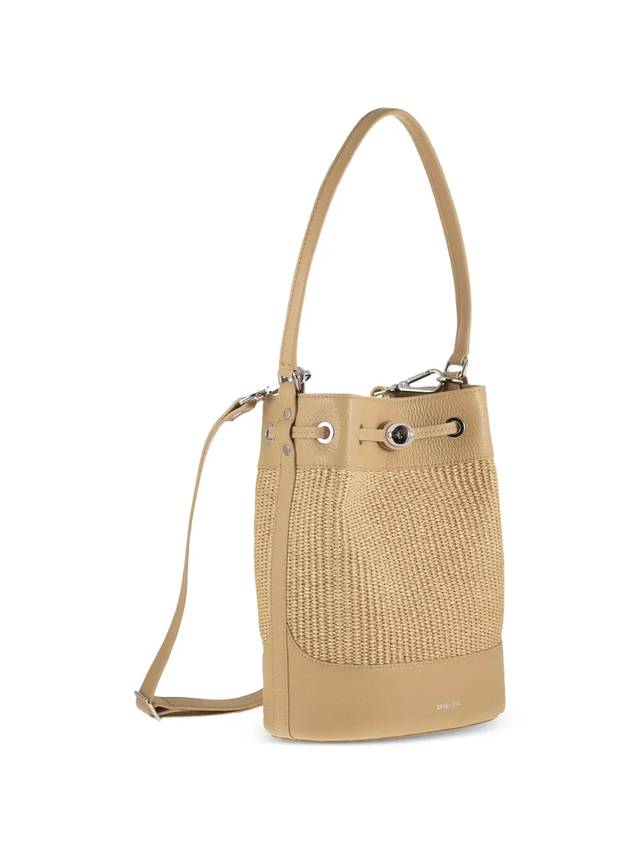 small Monda woven-design bucket bag 6
