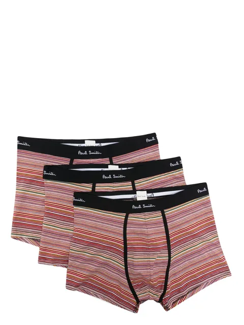 комплект из трех боксеров с полосками Signature Stripe