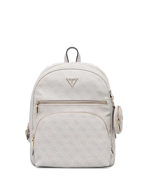 logo-print zip-around backpack