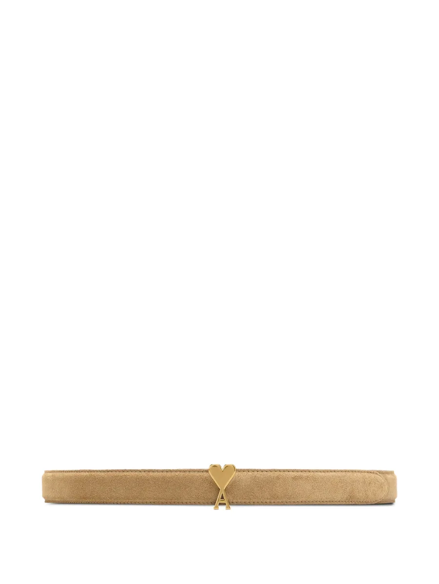 cowhide leather Ami De Coeur buckle belt 2