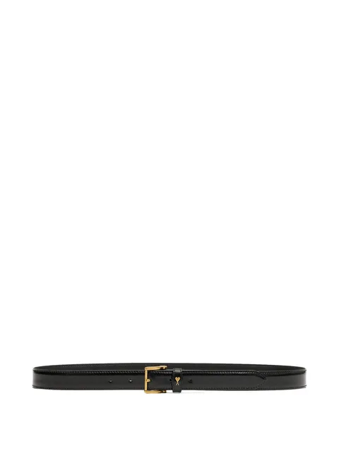 glazed leather Paris Paris 25 mm belt