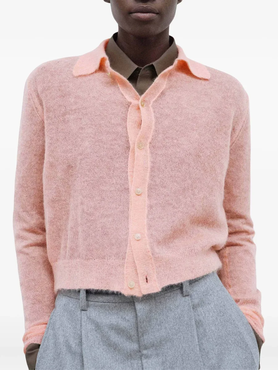 collared mohair cardigan 4