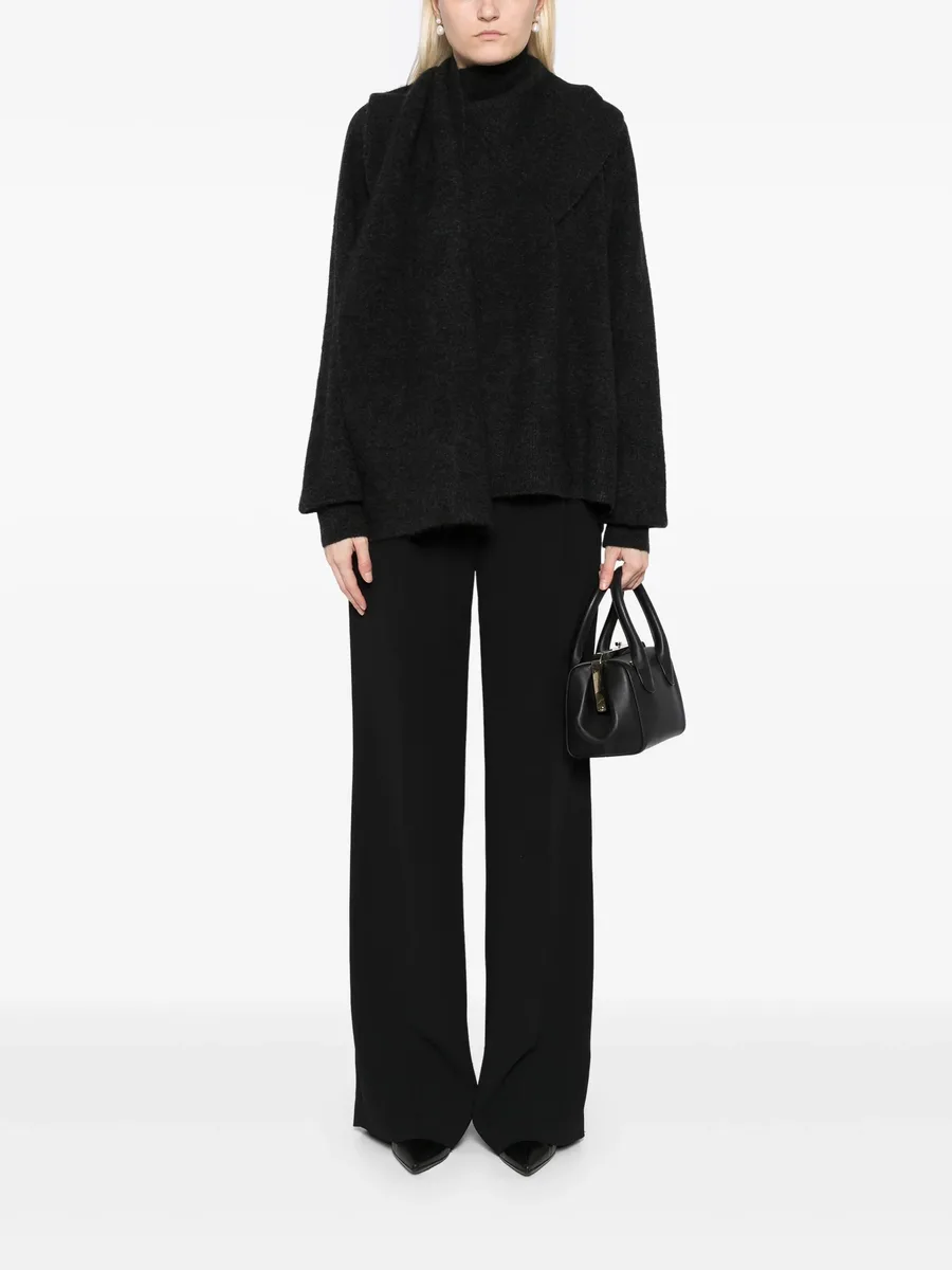 draped scarf jumper 3