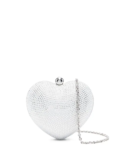 mini Crystal Heart embellished bag