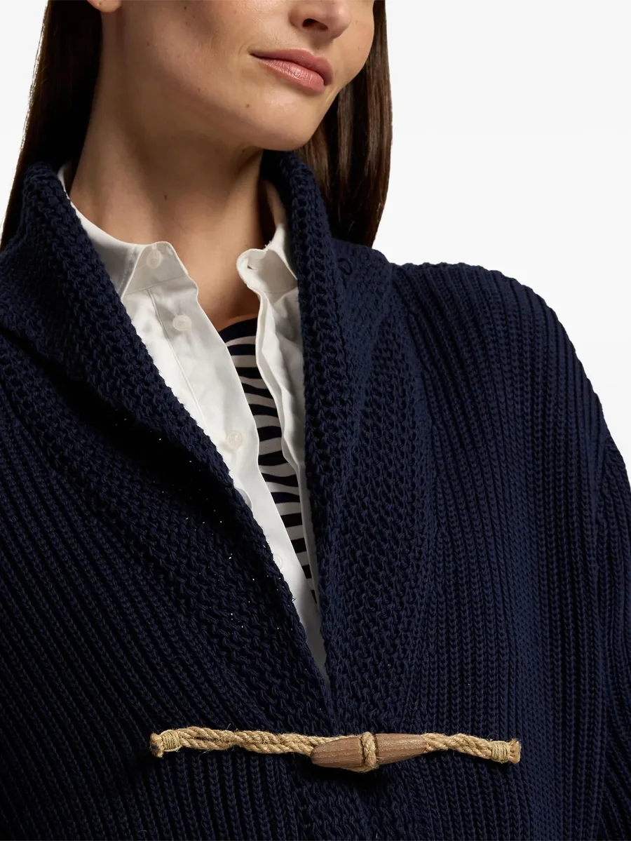 shawl-collar toggle cardigan 9