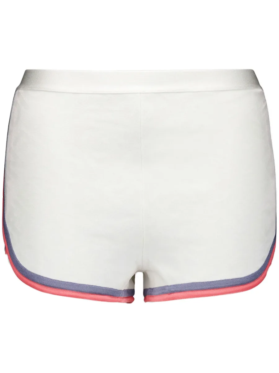 contrast-trim knit shorts 2