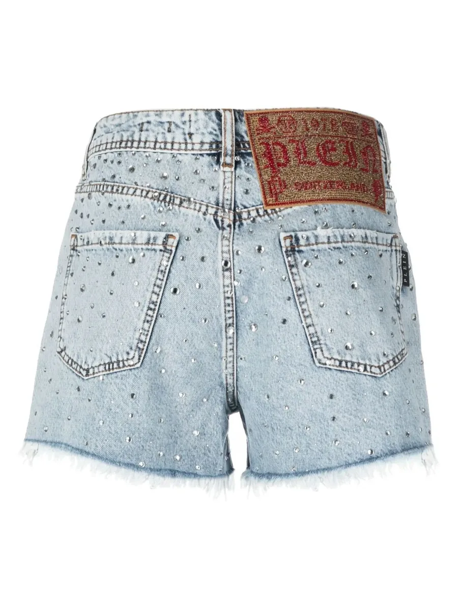 crystal embellished mini shorts 4