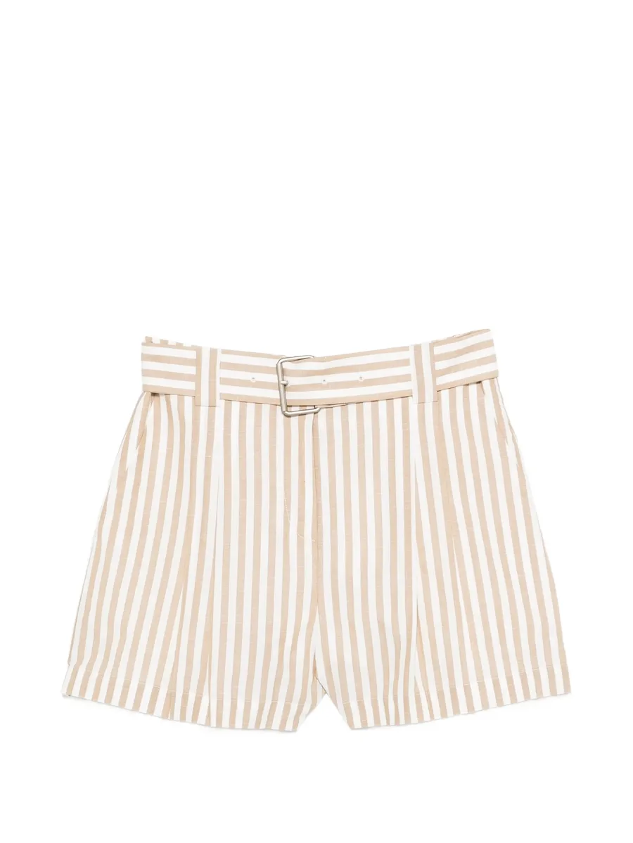 Anemone striped belted shorts 2