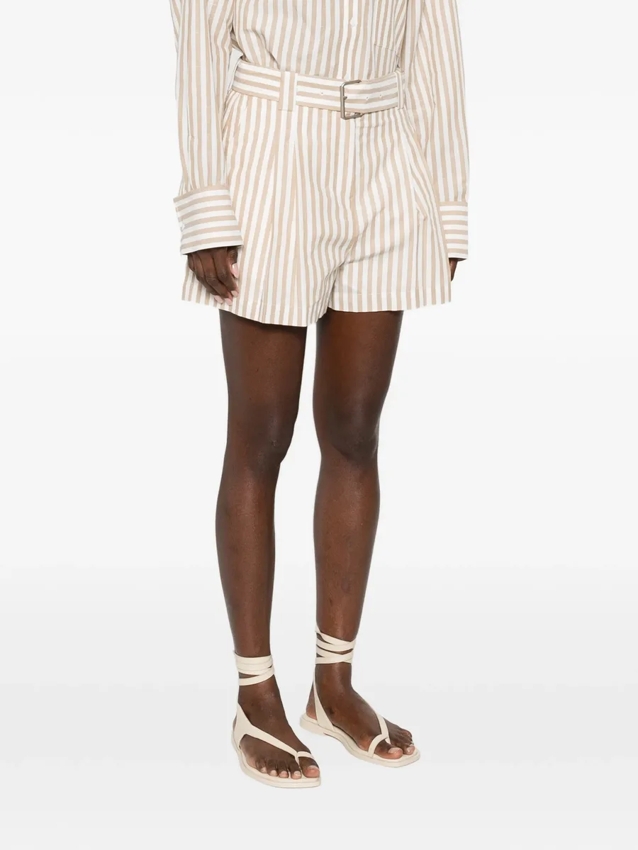 Anemone striped belted shorts 6