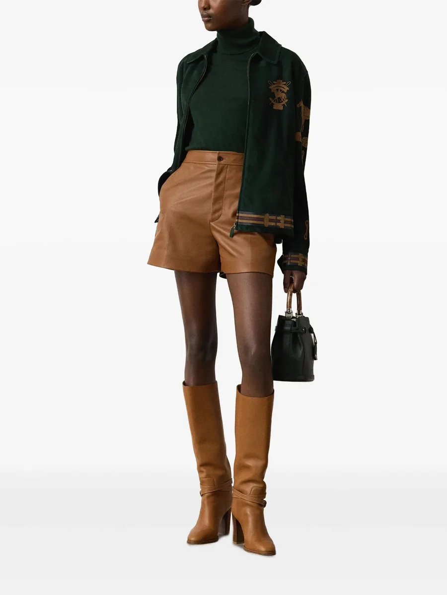 tailored leather shorts 4