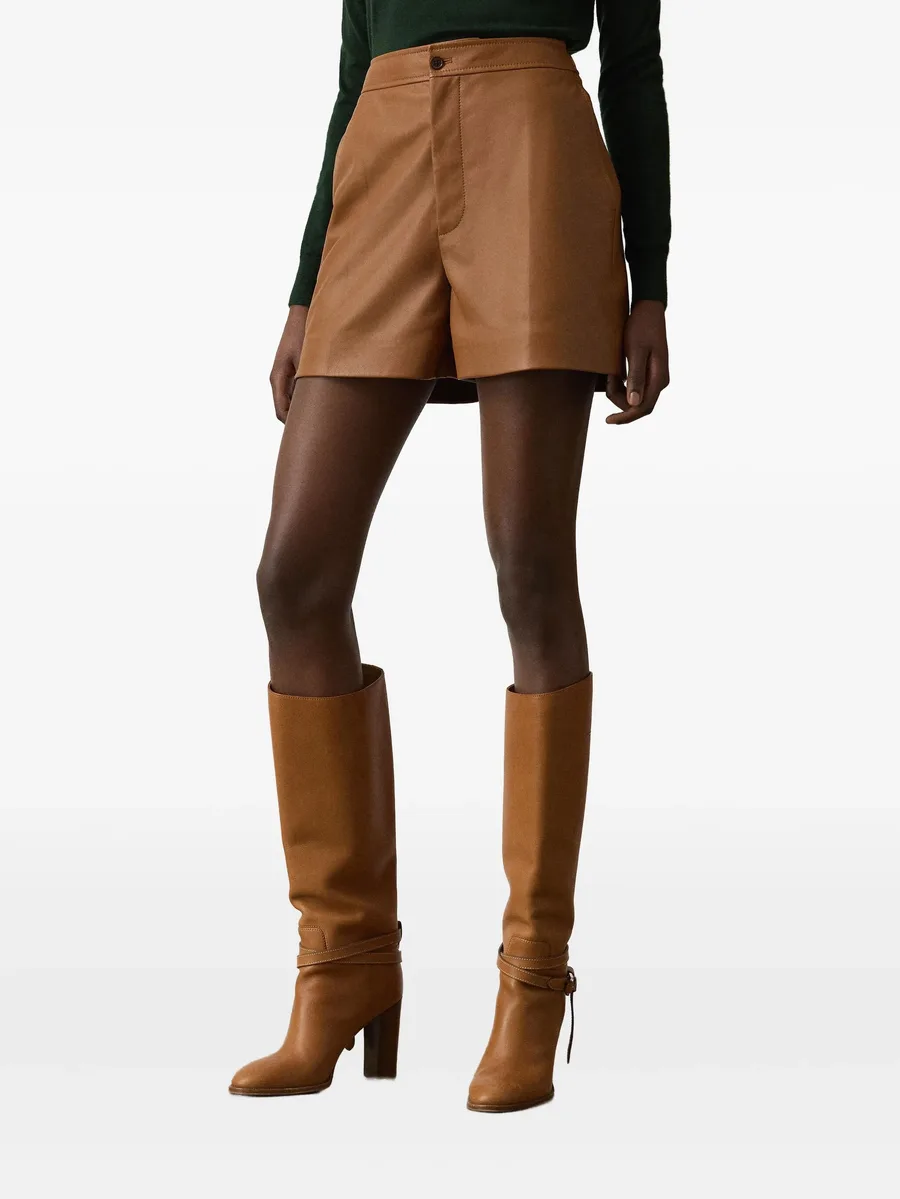 tailored leather shorts 6