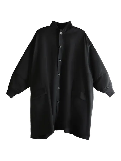 button wool coat