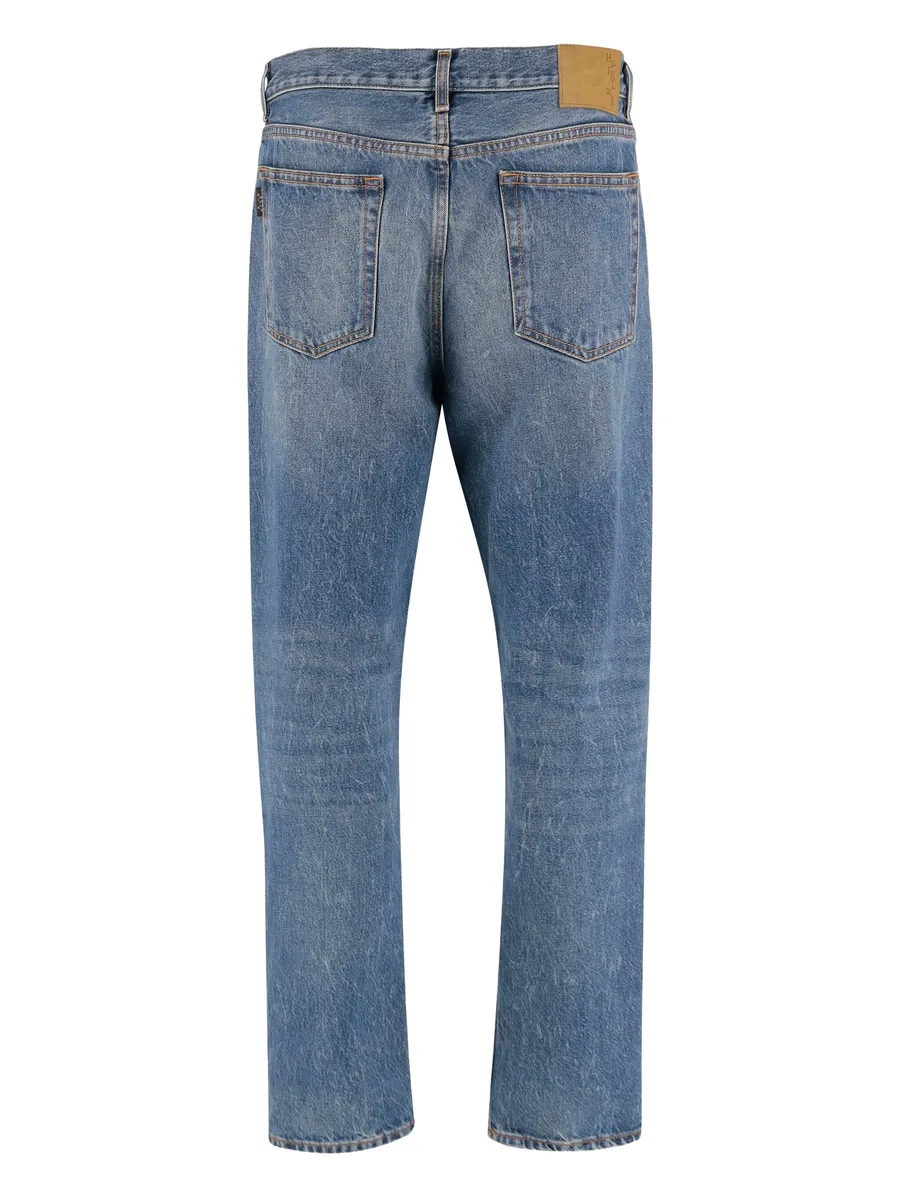 washed five-pocket jeans 4
