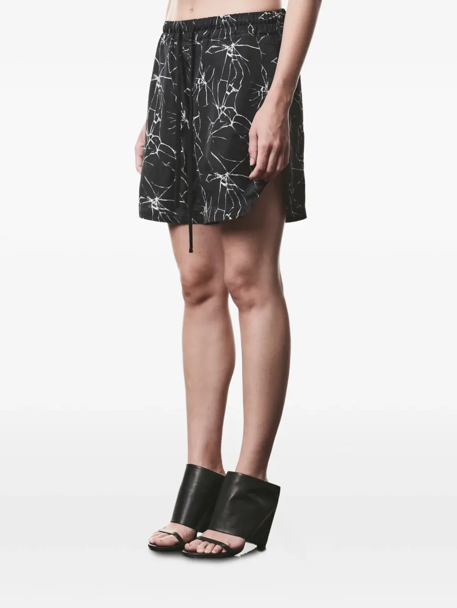 marble print shorts 3