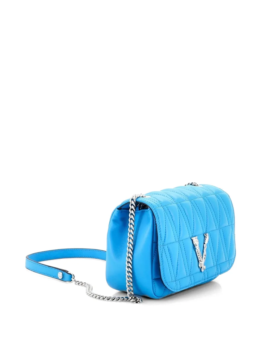 сумка через плечо Virtus Chain Flap Shoulder Bag Quilted Leather Mini 6