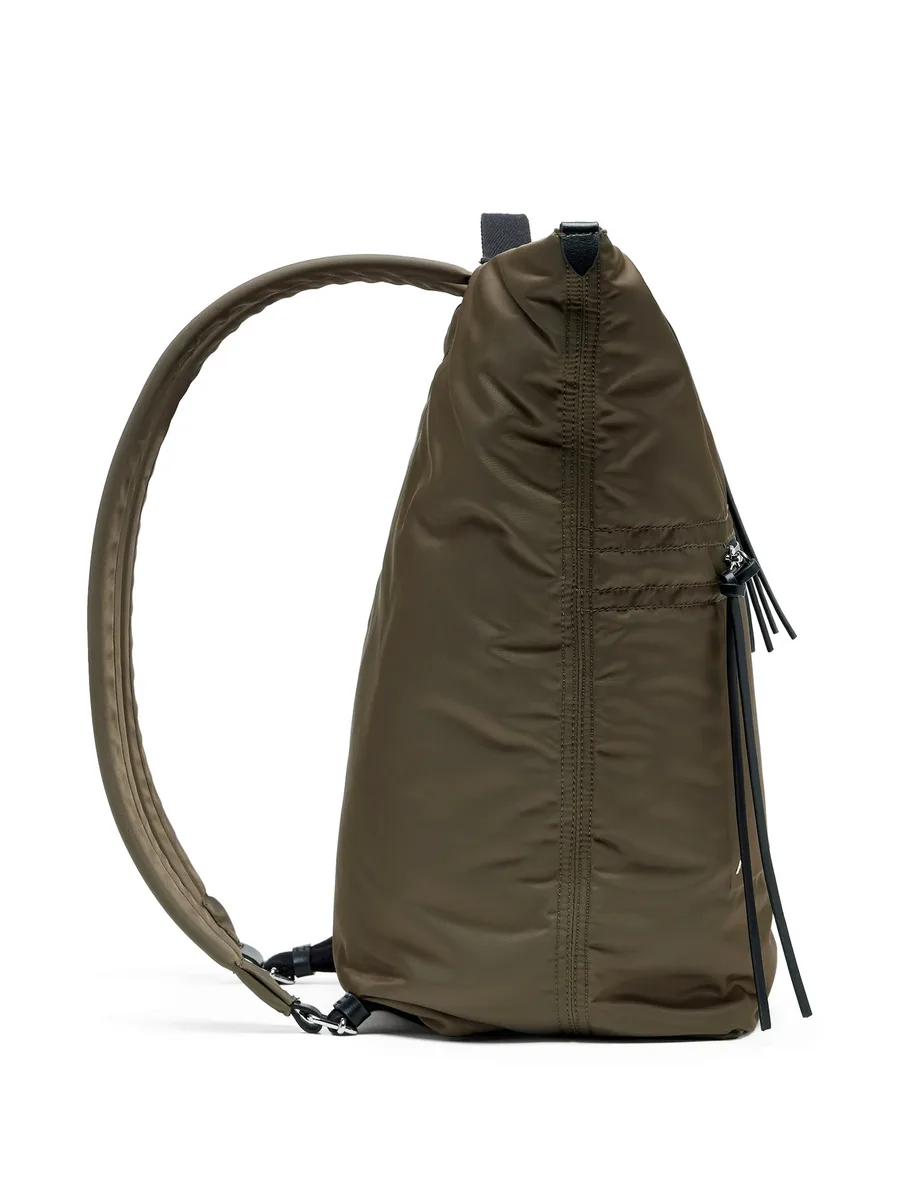 Zip Line four white stitches backpack 7