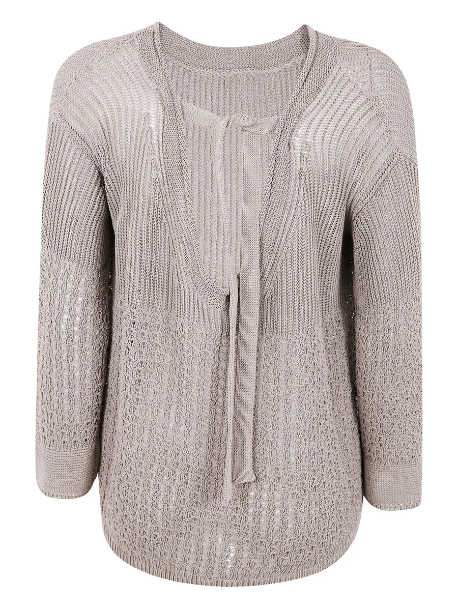 knitted open-back sweater 2